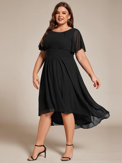 pretty EDEN|Plus Size Flowy Chiffon Bridesmaid Dress