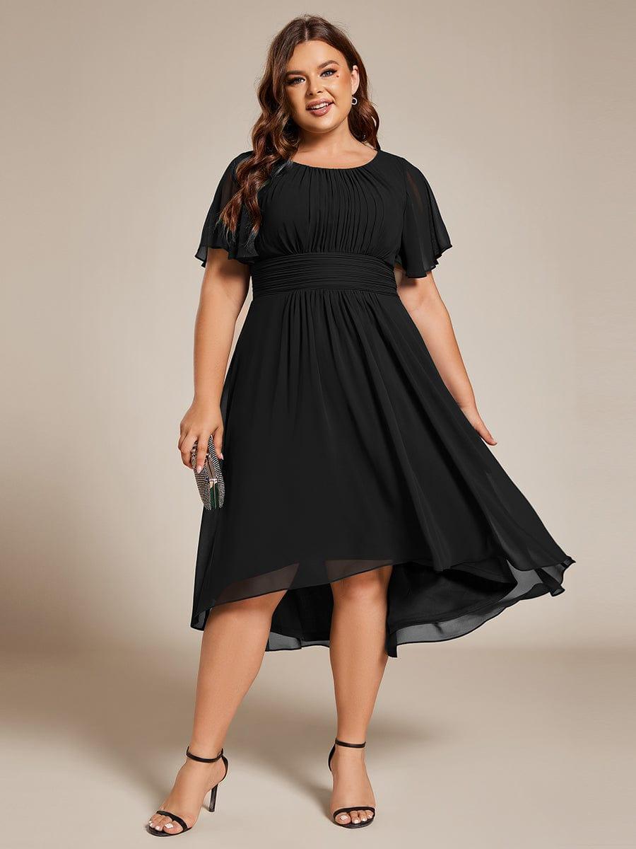 pretty EDEN|Plus Size Flowy Chiffon Bridesmaid Dress