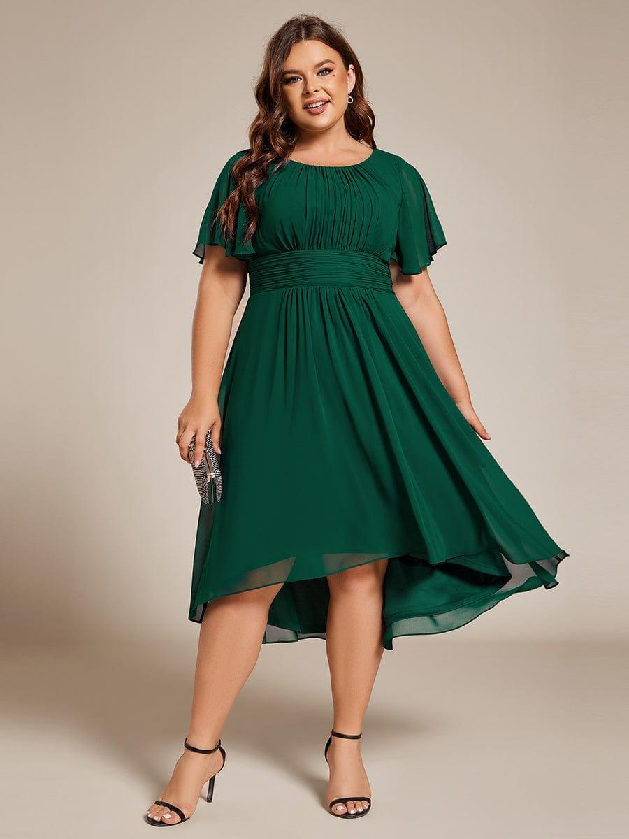 pretty EDEN|Plus Size Flowy Chiffon Bridesmaid Dress