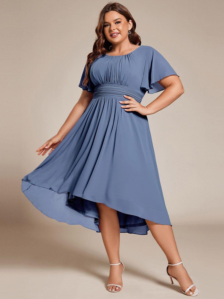 pretty EDEN|Plus Size Flowy Chiffon Bridesmaid Dress