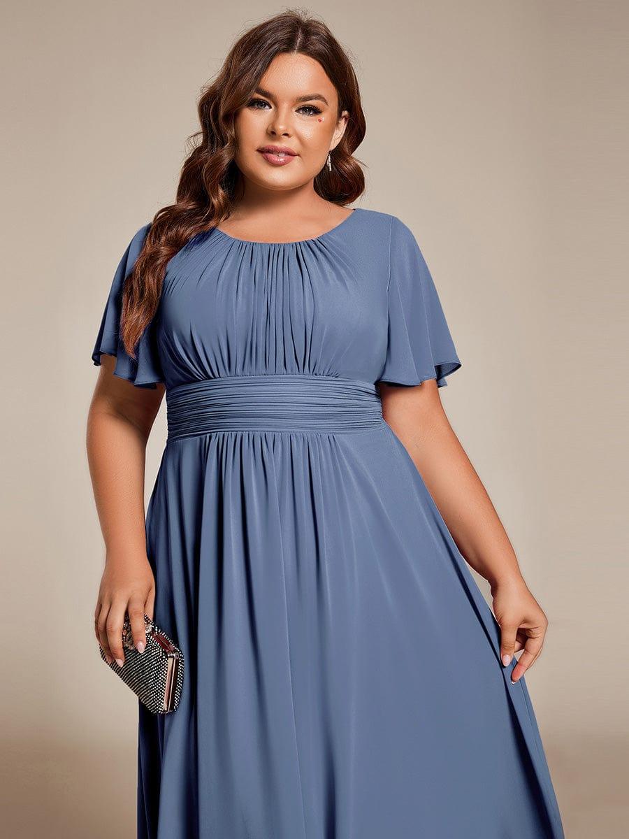 pretty EDEN|Plus Size Flowy Chiffon Bridesmaid Dress