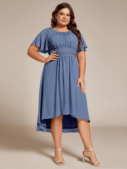 pretty EDEN|Plus Size Flowy Chiffon Bridesmaid Dress