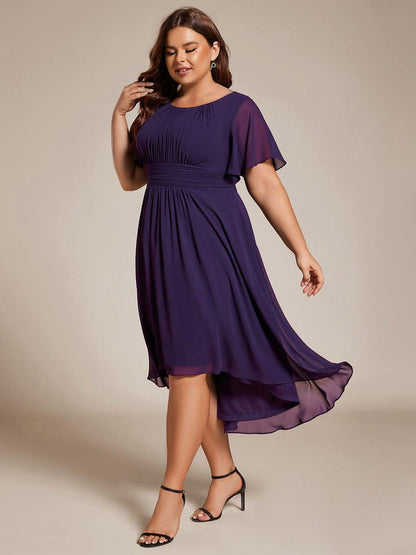pretty EDEN|Plus Size Flowy Chiffon Bridesmaid Dress