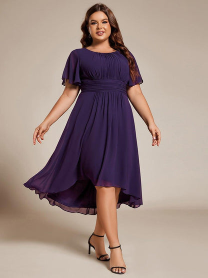 pretty EDEN|Plus Size Flowy Chiffon Bridesmaid Dress