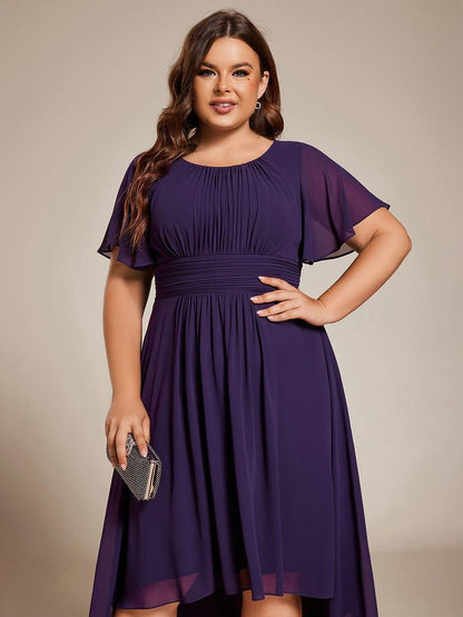 pretty EDEN|Plus Size Flowy Chiffon Bridesmaid Dress