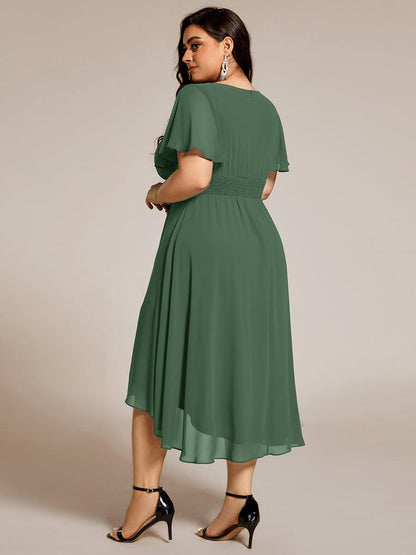 pretty EDEN|Plus Size Flowy Chiffon Bridesmaid Dress