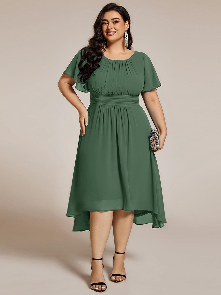 pretty EDEN|Plus Size Flowy Chiffon Bridesmaid Dress
