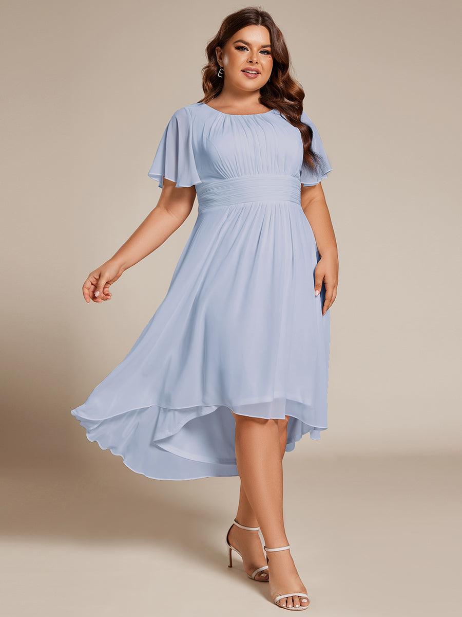 pretty EDEN|Plus Size Flowy Chiffon Bridesmaid Dress