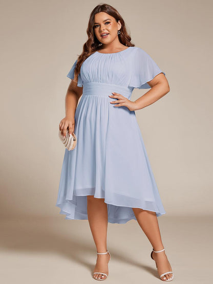 pretty EDEN|Plus Size Flowy Chiffon Bridesmaid Dress