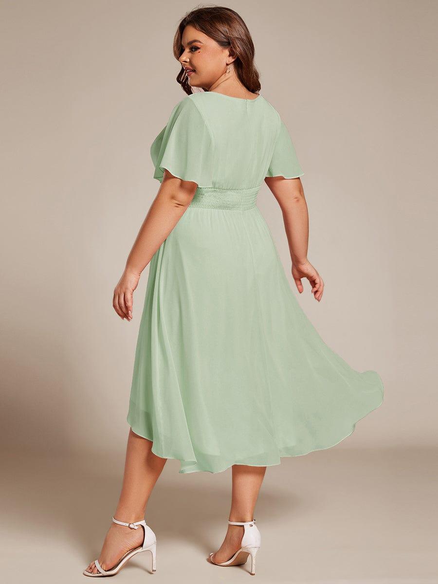 pretty EDEN|Plus Size Flowy Chiffon Bridesmaid Dress
