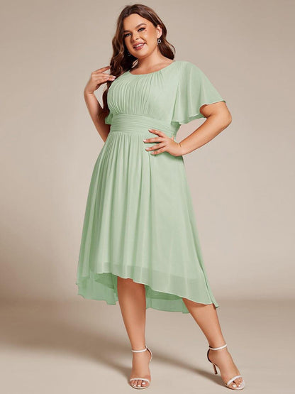 pretty EDEN|Plus Size Flowy Chiffon Bridesmaid Dress