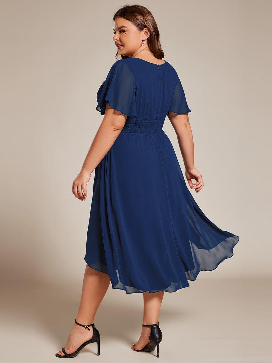 pretty EDEN|Plus Size Flowy Chiffon Bridesmaid Dress