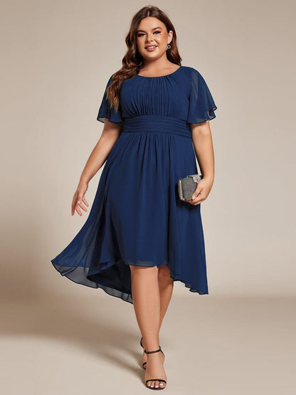 pretty EDEN|Plus Size Flowy Chiffon Bridesmaid Dress