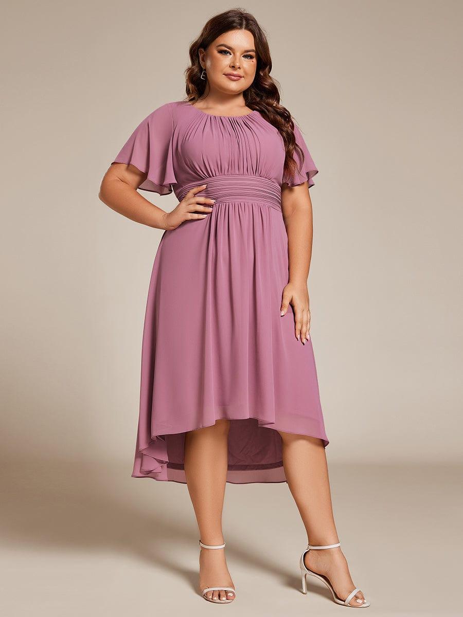 pretty EDEN|Plus Size Flowy Chiffon Bridesmaid Dress
