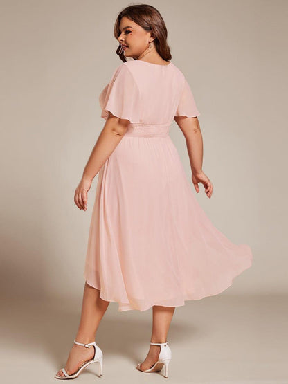 pretty EDEN|Plus Size Flowy Chiffon Bridesmaid Dress