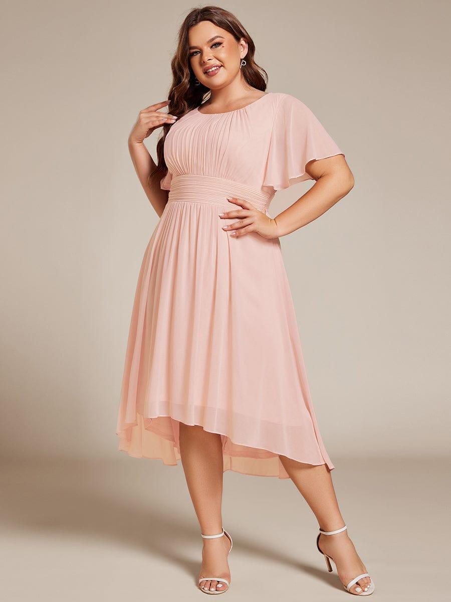 pretty EDEN|Plus Size Flowy Chiffon Bridesmaid Dress