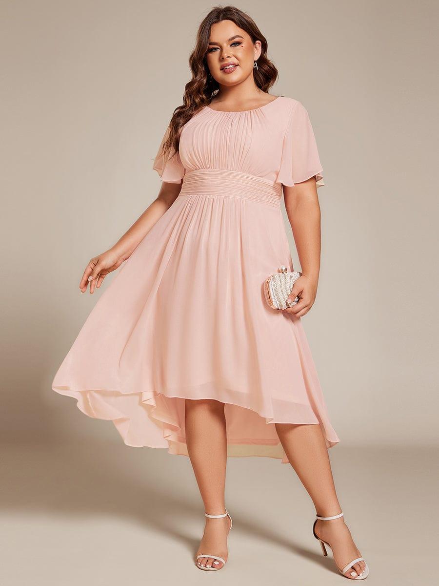 pretty EDEN|Plus Size Flowy Chiffon Bridesmaid Dress
