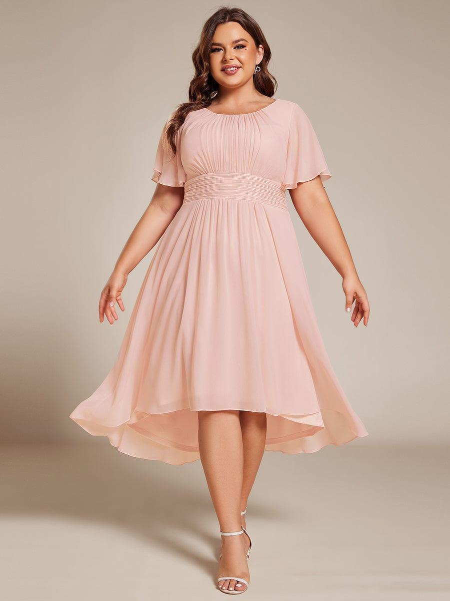 pretty EDEN|Plus Size Flowy Chiffon Bridesmaid Dress