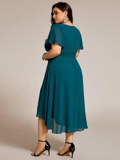 pretty EDEN|Plus Size Flowy Chiffon Bridesmaid Dress