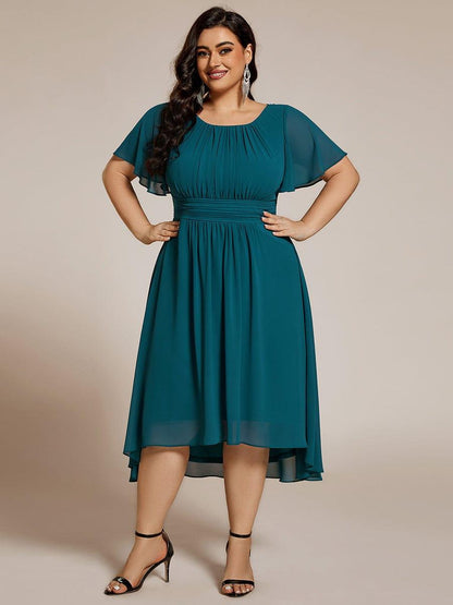 pretty EDEN|Plus Size Flowy Chiffon Bridesmaid Dress