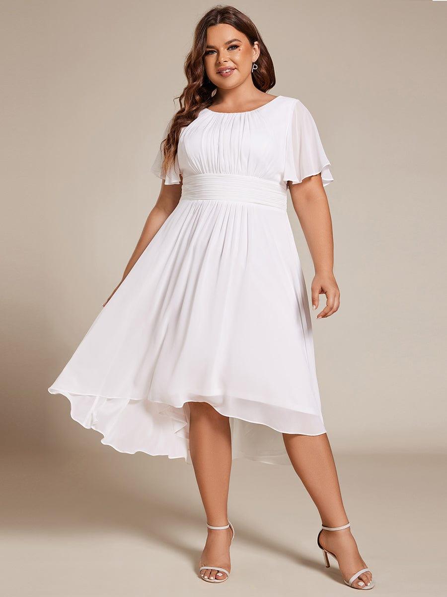 pretty EDEN|Plus Size Flowy Chiffon Bridesmaid Dress