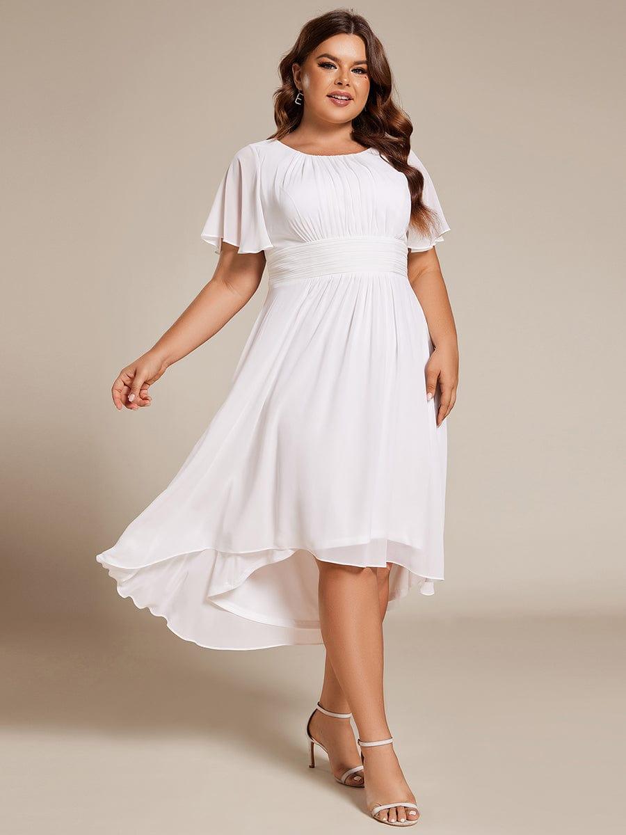pretty EDEN|Plus Size Flowy Chiffon Bridesmaid Dress