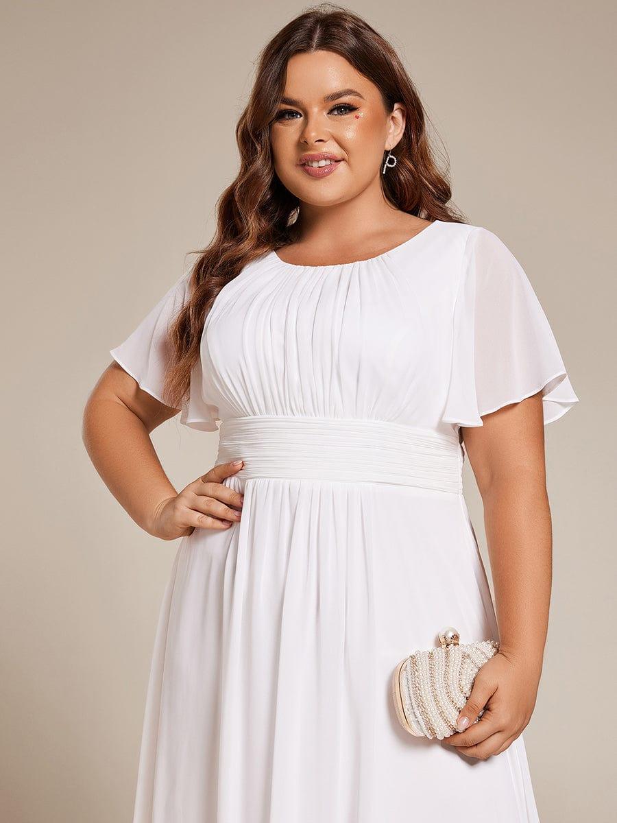 pretty EDEN|Plus Size Flowy Chiffon Bridesmaid Dress