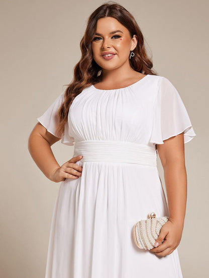 pretty EDEN|Plus Size Flowy Chiffon Bridesmaid Dress