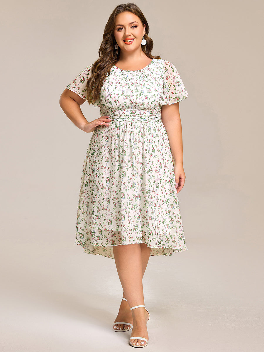 pretty EDEN|Plus Size Flowy Chiffon Bridesmaid Dress