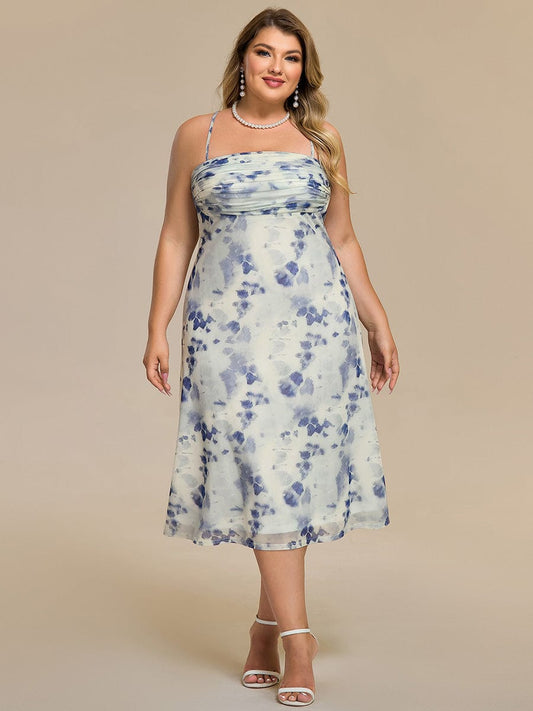 pretty ELYRA|Plus Size Printed Bodycon Wedding Guest Dress