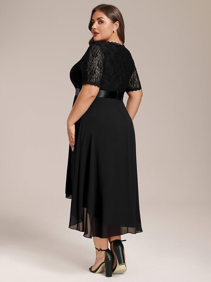 ever JOLEN|Half Sleeve A-line Lace Formal Evening Dress