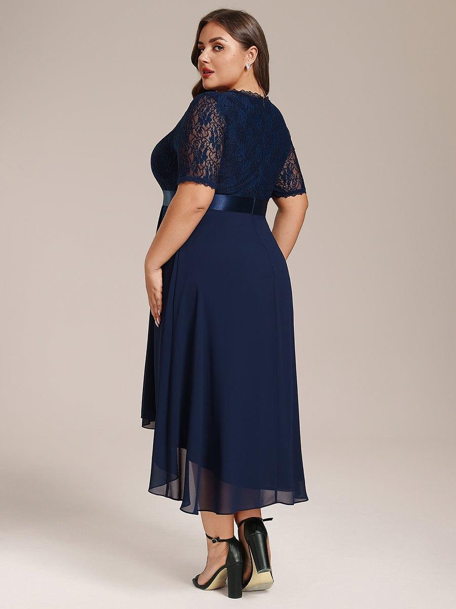 ever JOLEN|Half Sleeve A-line Lace Formal Evening Dress