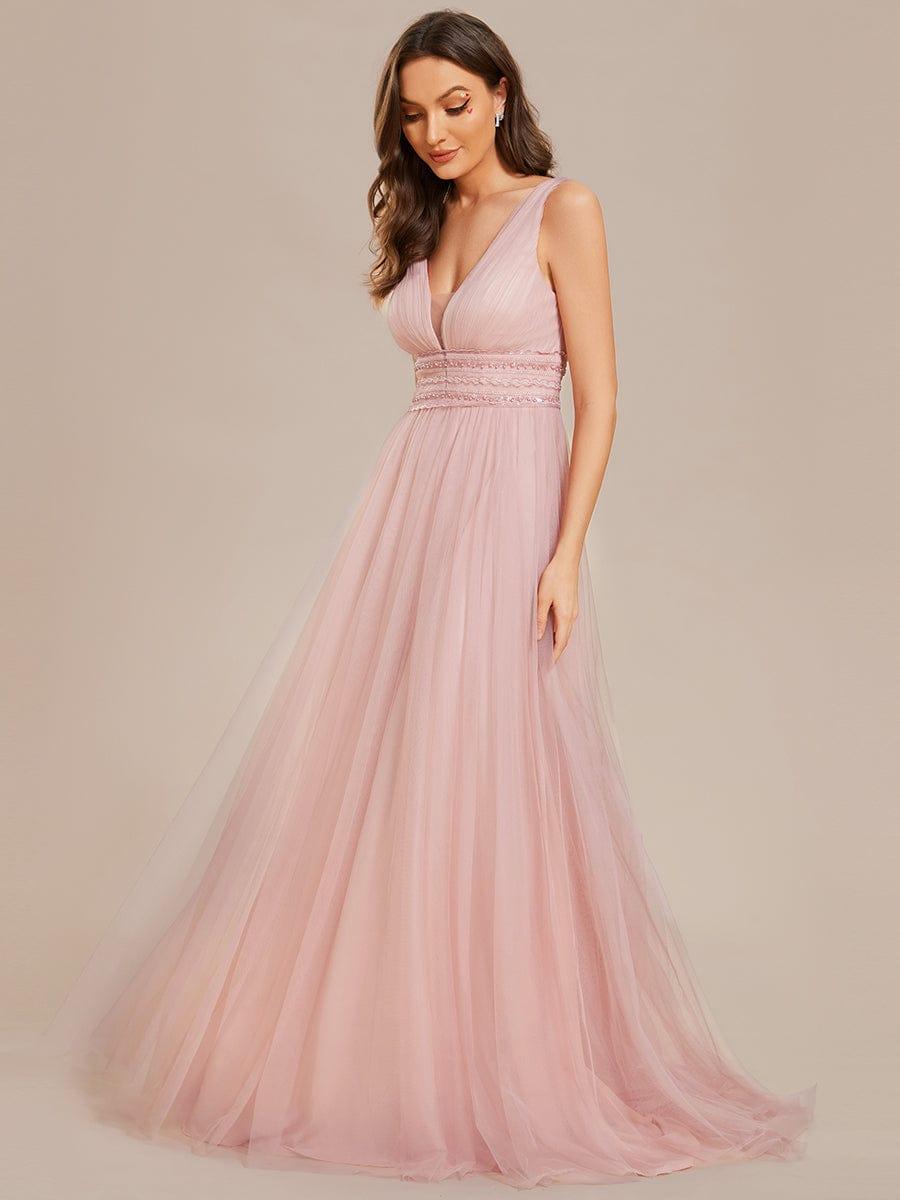 Vintage Sleeveless Lace Sheer Empire Waist A-Line Wedding Dress