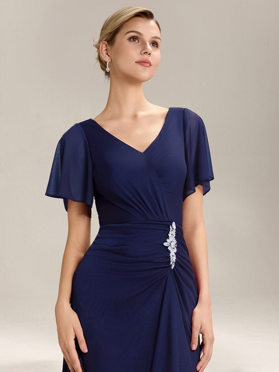 ever MARIEL|Side Split Chiffon Ruffle Sleeve Dress
