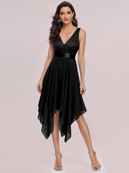 pretty COSTA|Stunning V Neck Prom Lace Dress for Women