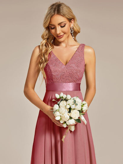 pretty COSTA|Stunning V Neck Prom Lace Dress for Women