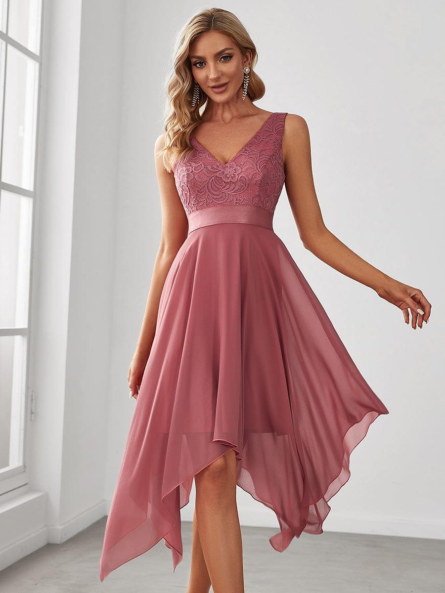 pretty COSTA|Stunning V Neck Prom Lace Dress for Women