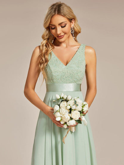 pretty COSTA|Stunning V Neck Prom Lace Dress for Women