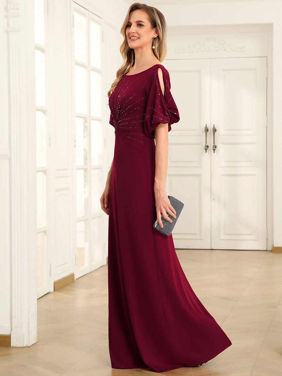ever VICOTIRE|Round Neck Bodycon Half Sleeve Formal Dress
