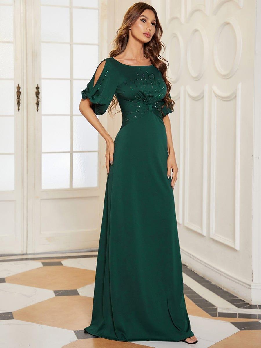 ever VICOTIRE|Round Neck Bodycon Half Sleeve Formal Dress