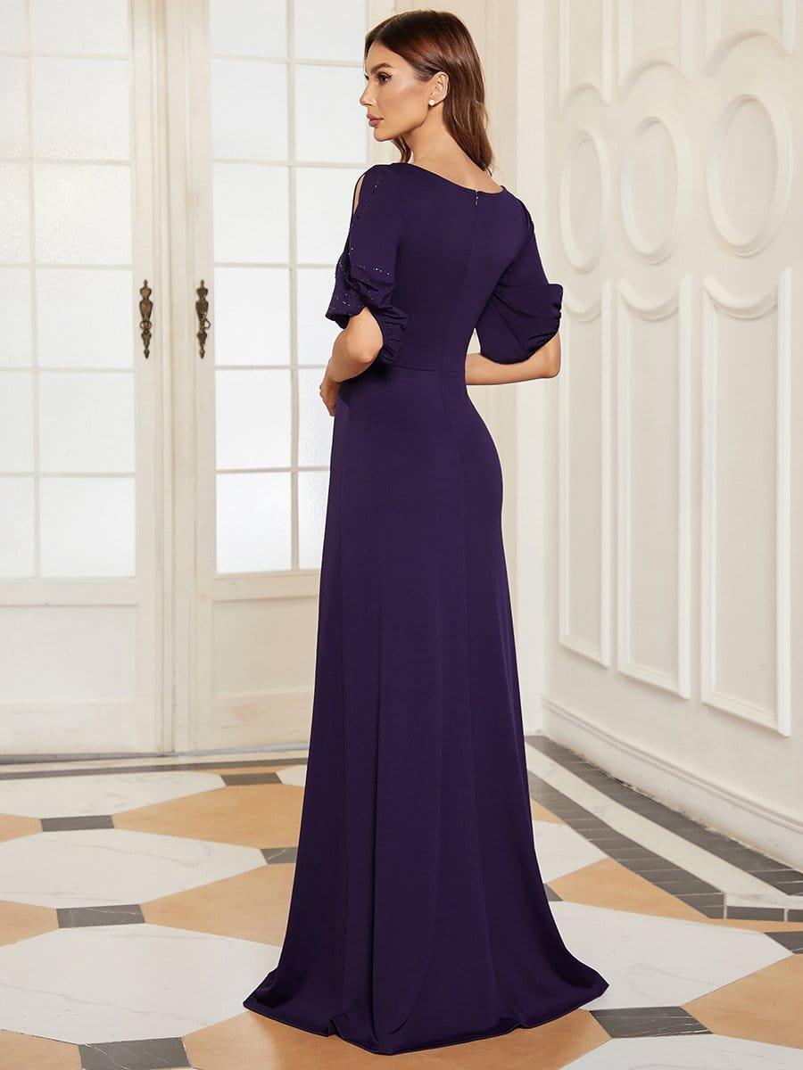 ever VICOTIRE|Round Neck Bodycon Half Sleeve Formal Dress