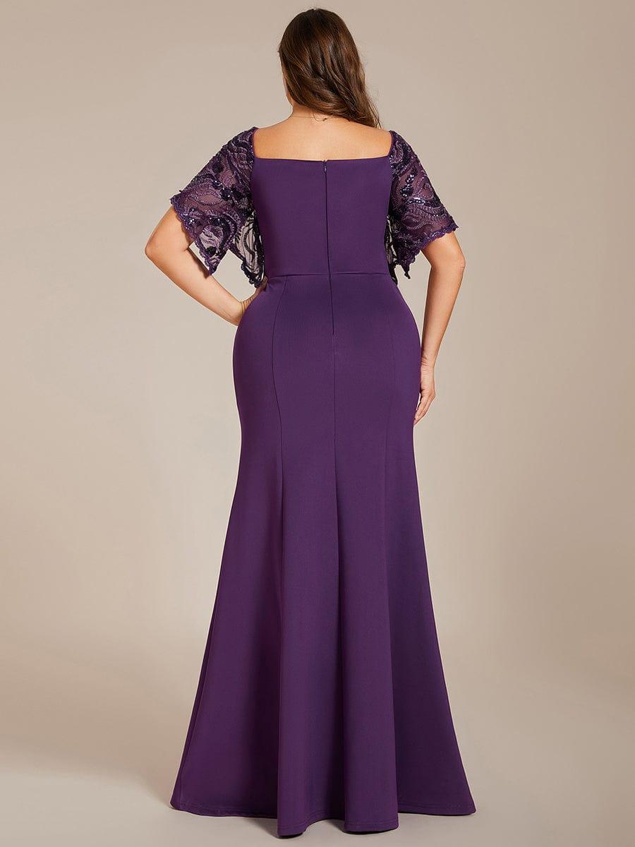 ever SLOANE|Sexy V Neck Maxi Bodycon Mother of the Bride Dress