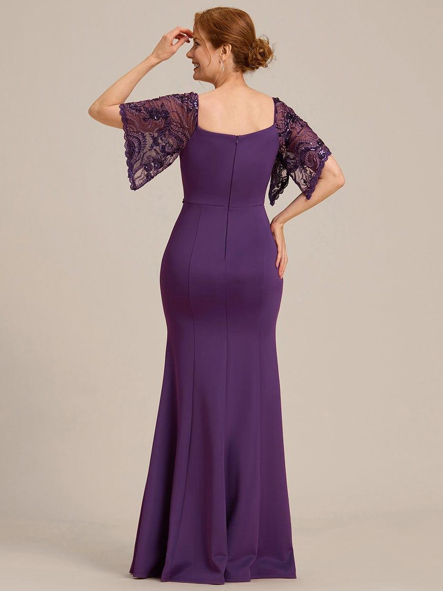 ever SLOANE|Sexy V Neck Maxi Bodycon Mother of the Bride Dress