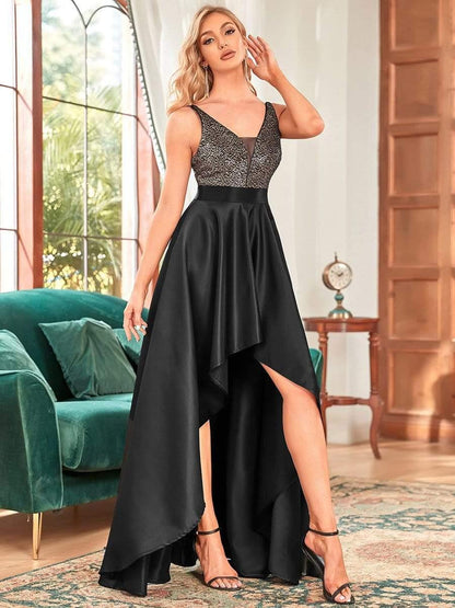 ever ALYNA|Sparkly High-Low Cruise Journey Dress