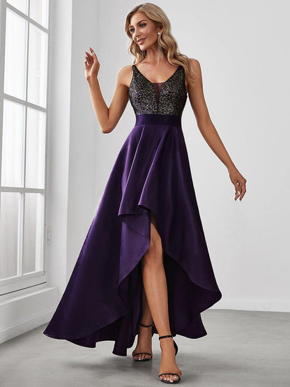 ever ALYNA|Sparkly High-Low Cruise Journey Dress