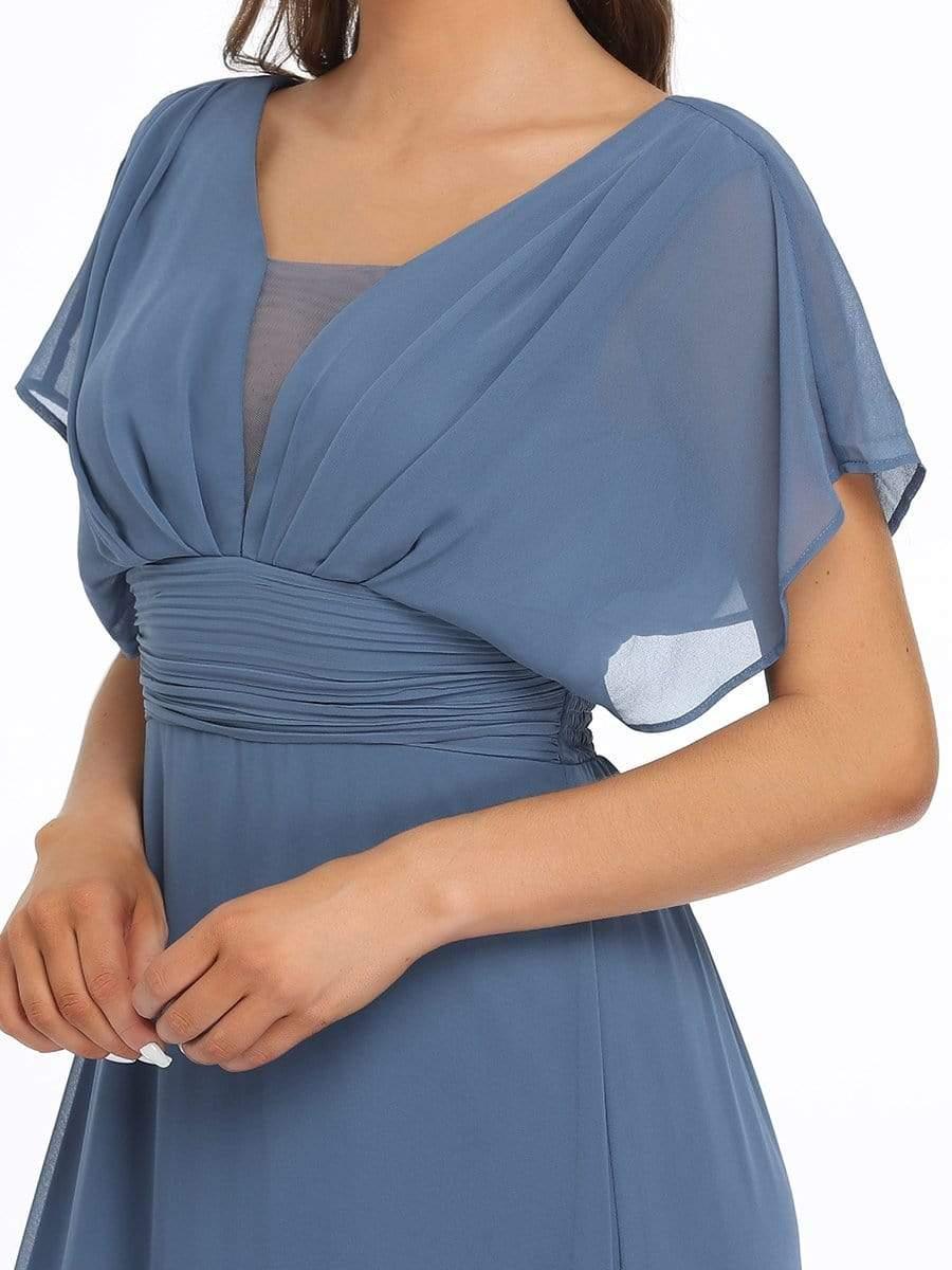 ever AMBRYN|Women's A-Line Empire Waist Maxi Chiffon Evening Dress