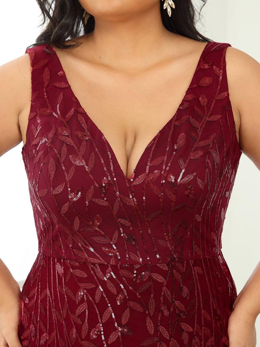 pretty ORIEL|Plus Size Maxi Sequin Formal Dresses & Gowns