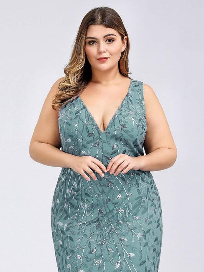 pretty ORIEL|Plus Size Maxi Sequin Formal Dresses & Gowns