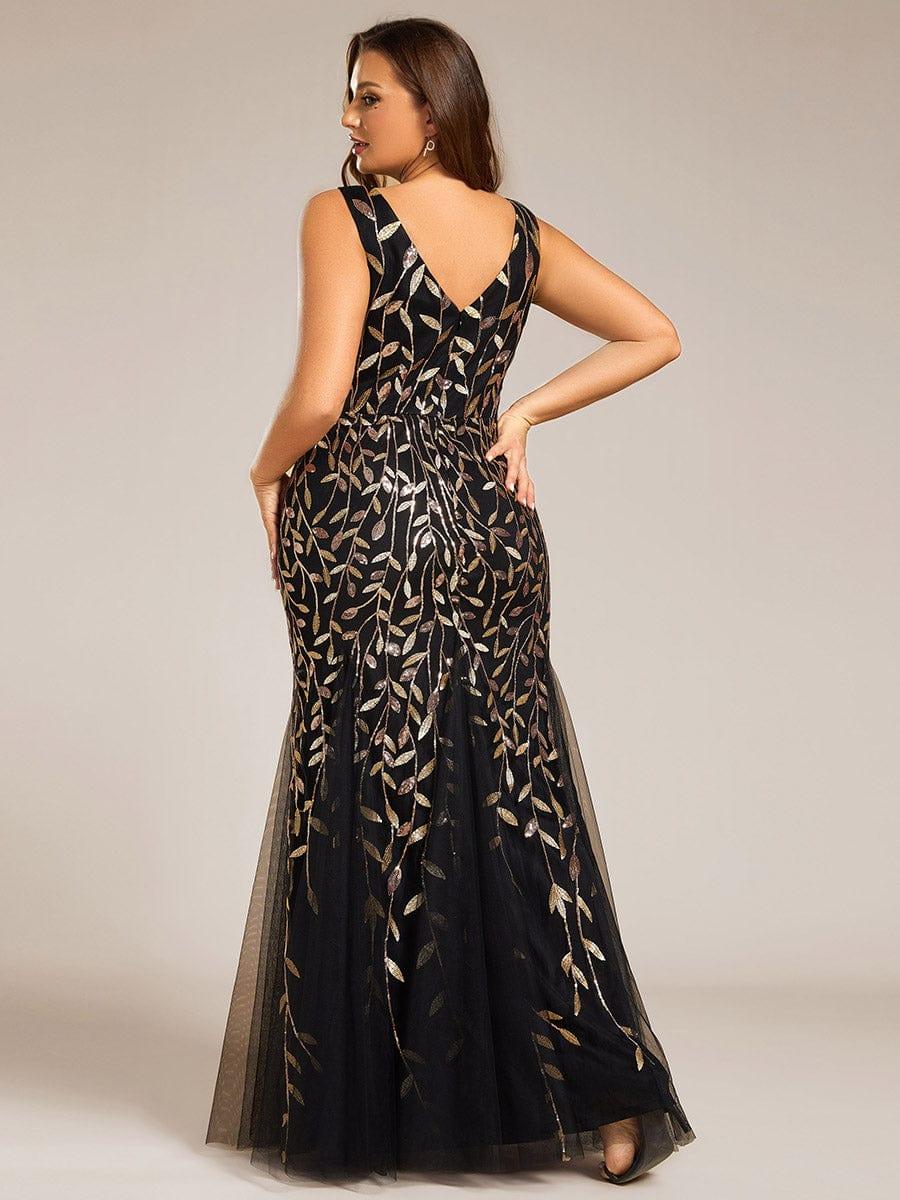 pretty ORIEL|Plus Size Maxi Sequin Formal Dresses & Gowns