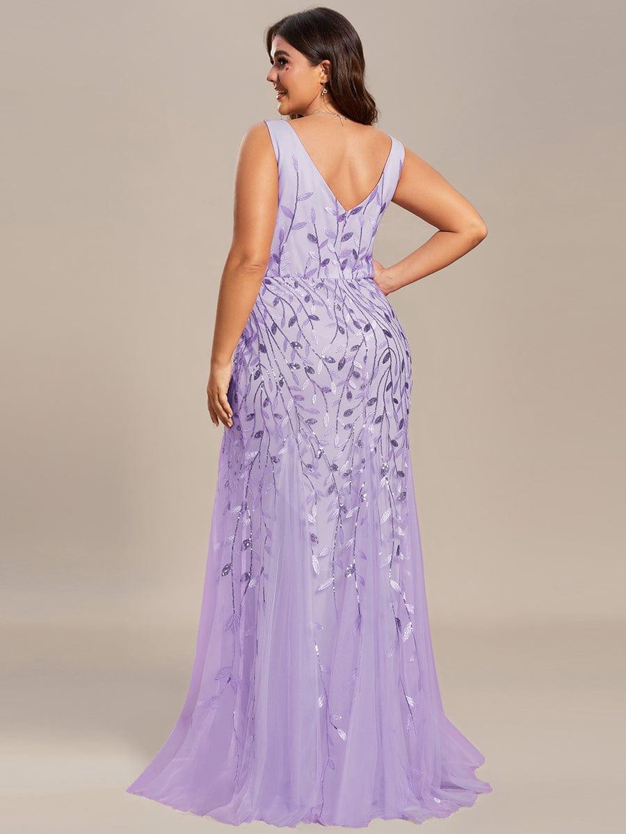 pretty ORIEL|Plus Size Maxi Sequin Formal Dresses & Gowns